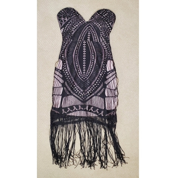 For Love & Dresses & Skirts - For Love & Strapless Fringe Dress
